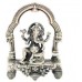 Silver 925 Sterling Puja Ganesha Ganesh Figurine Statue Article Idol God W459
